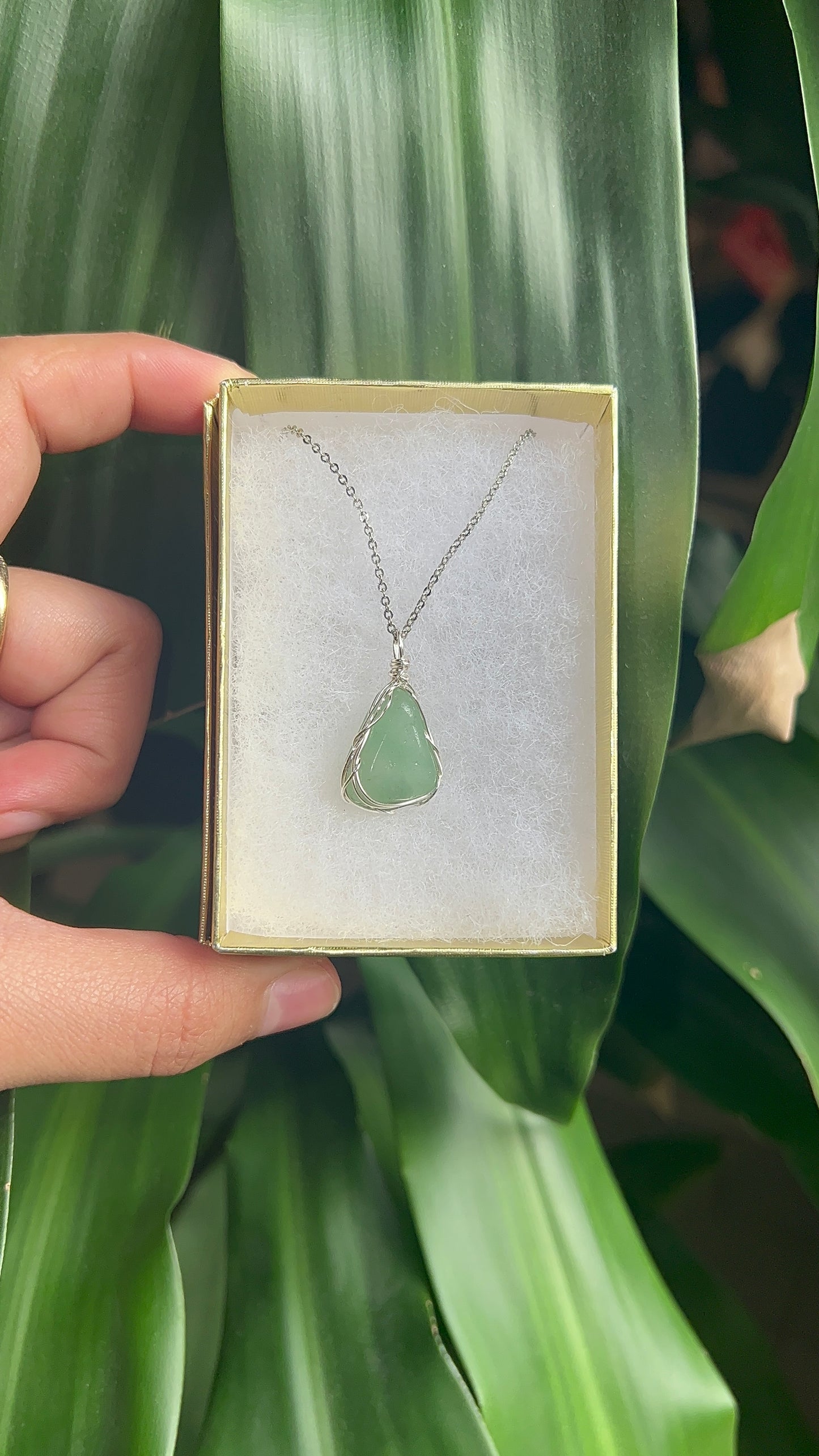 Small Green Aventurine Necklace