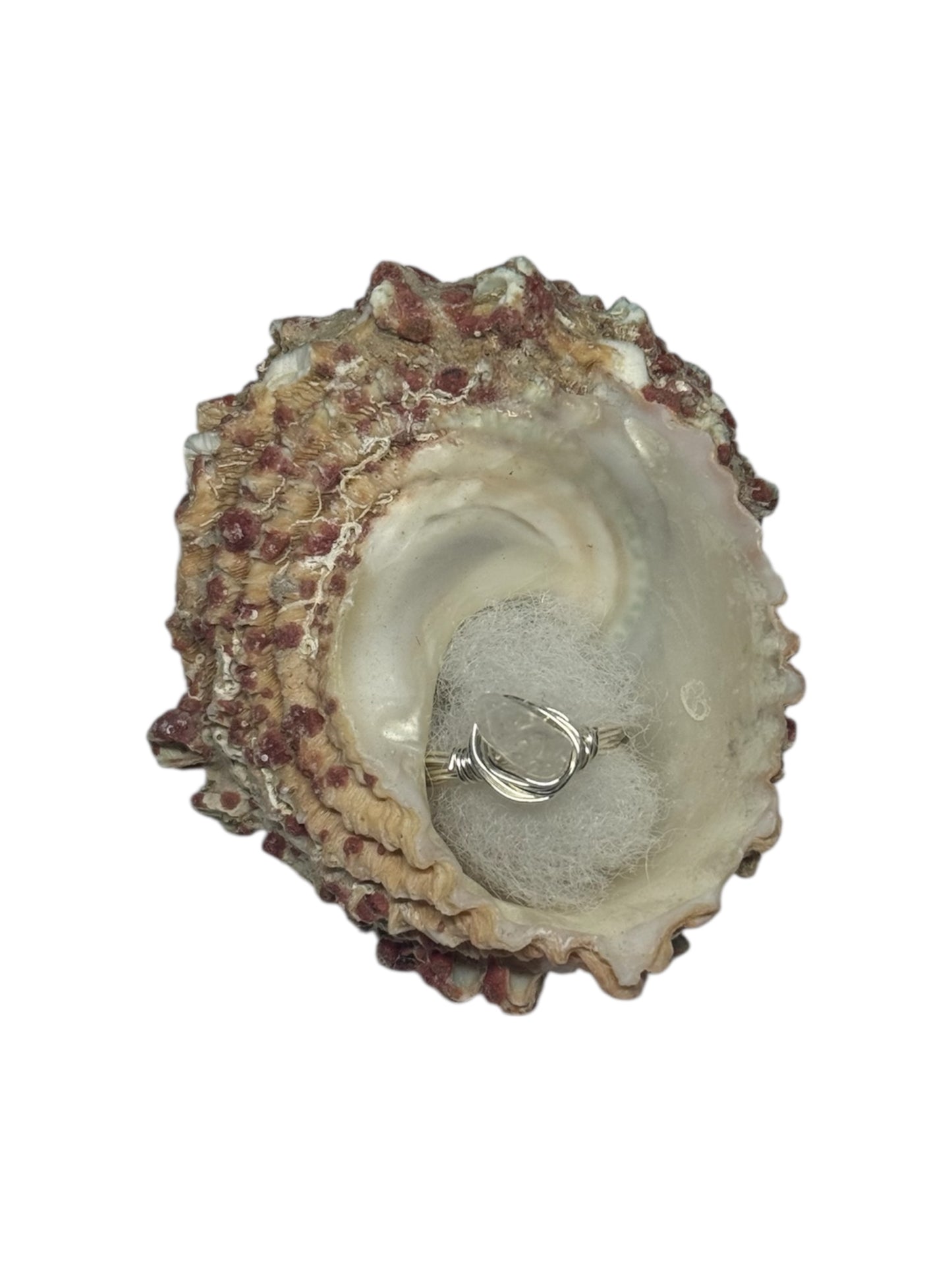 Clear Quartz Crystal Ring size 6 1/2