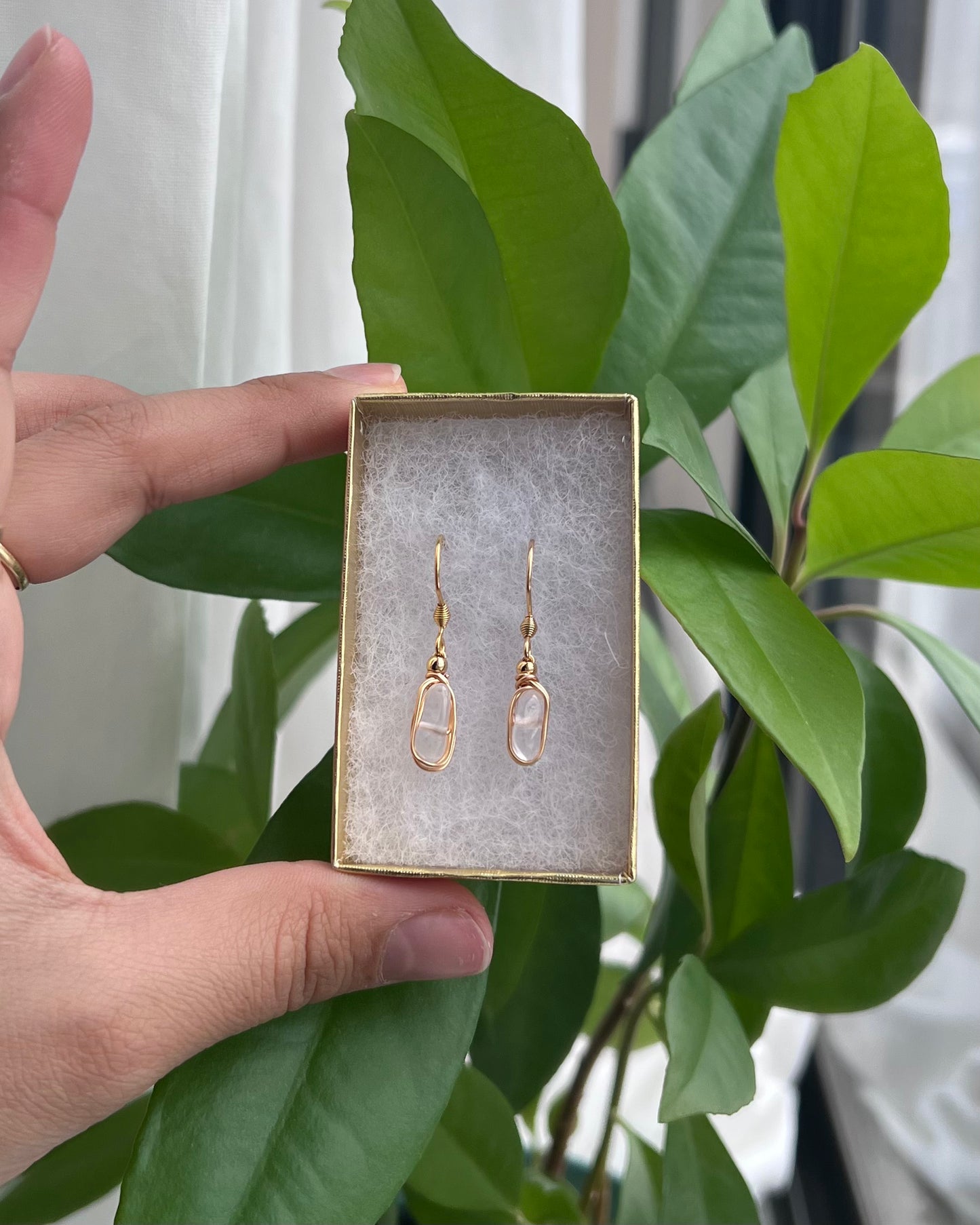 Clear Quartz Earrings