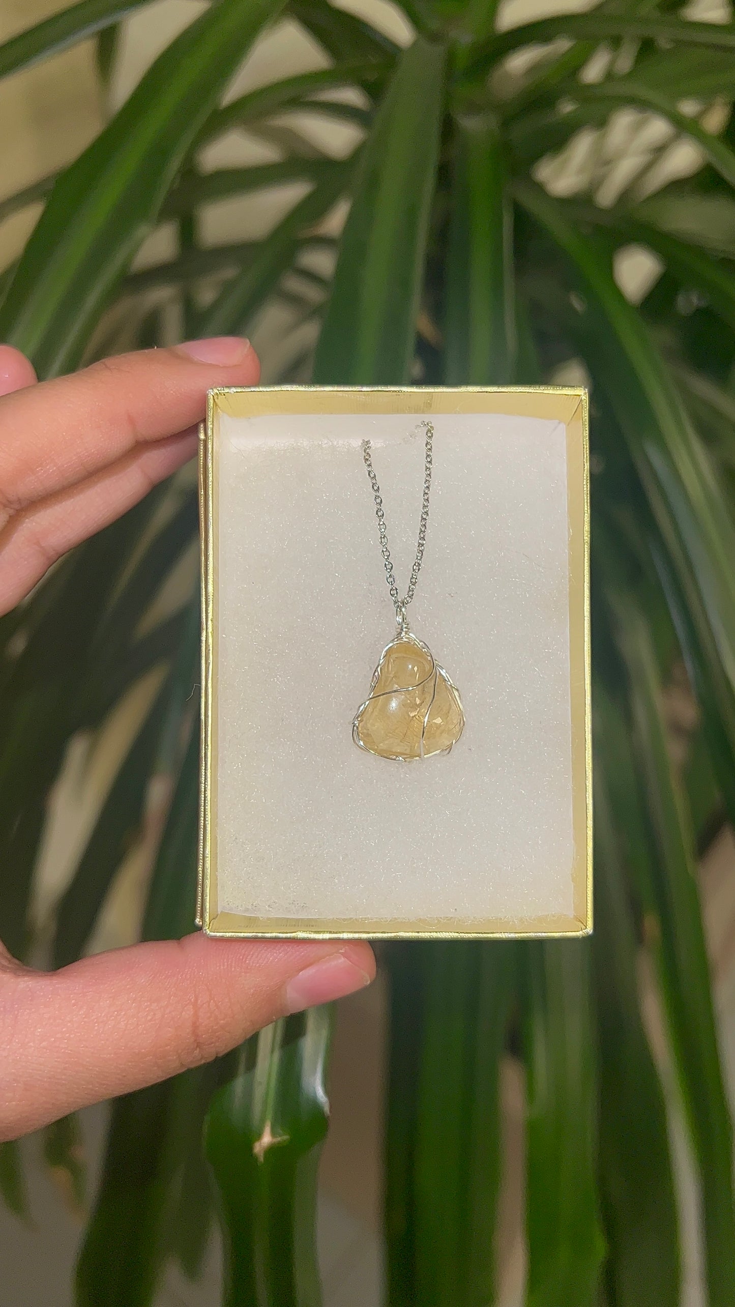 Petit collier citrine