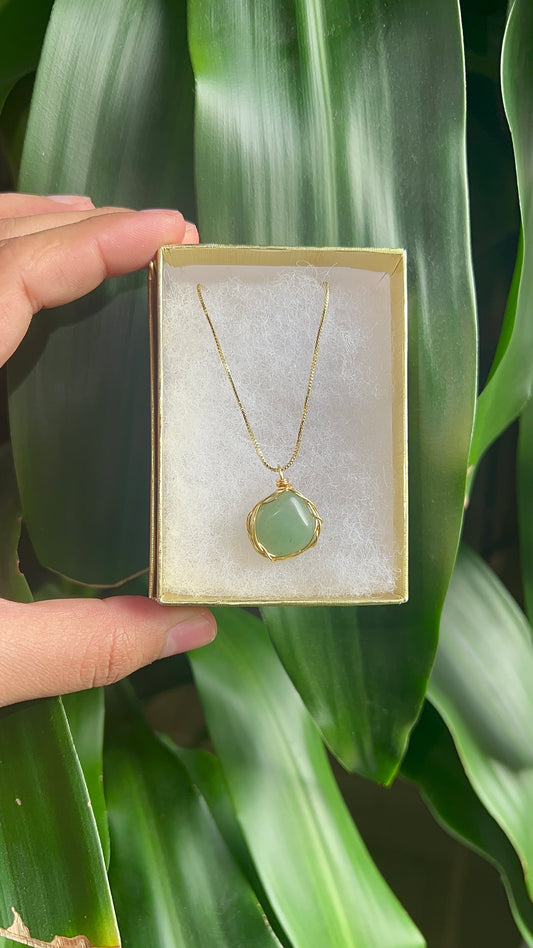 Small Green Aventurine Necklace