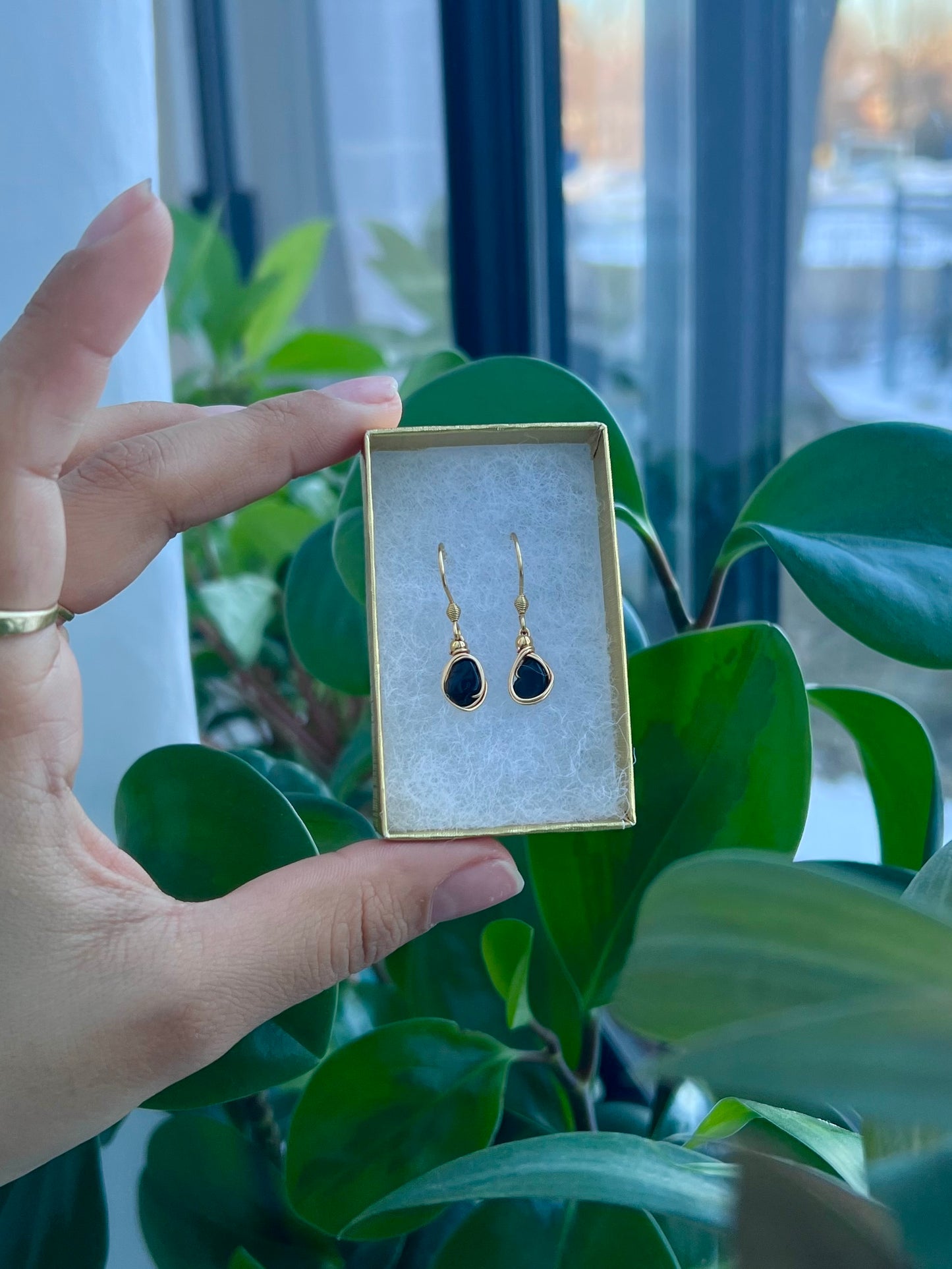 Black Onyx Earrings