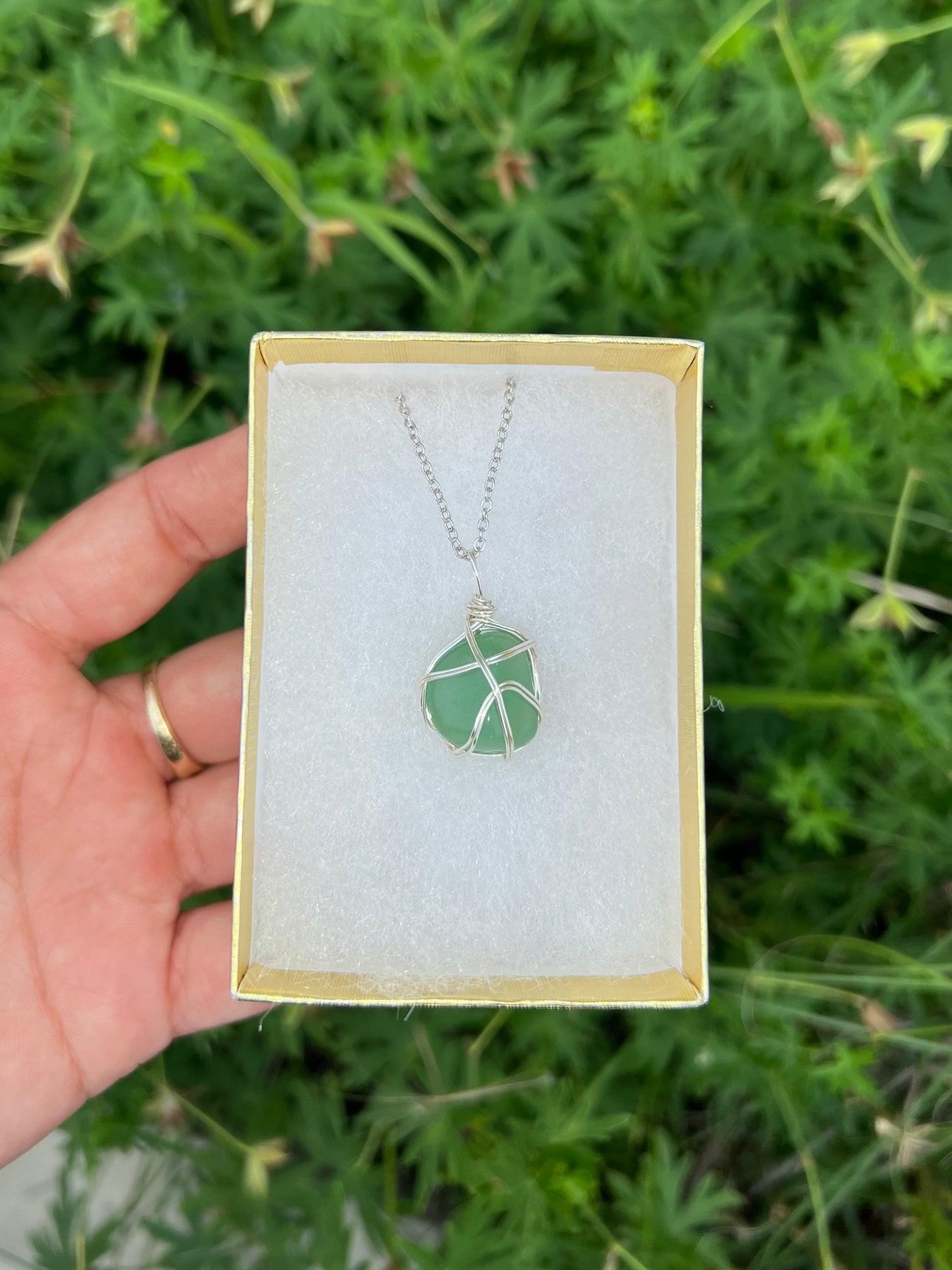 Small Green Aventurine Necklace