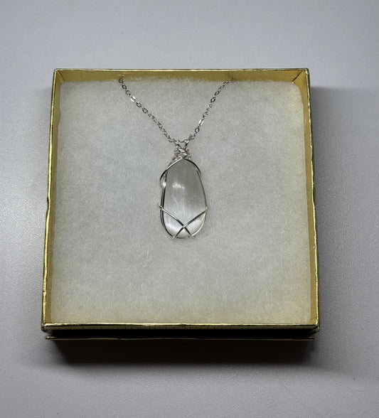 Selenite Necklace