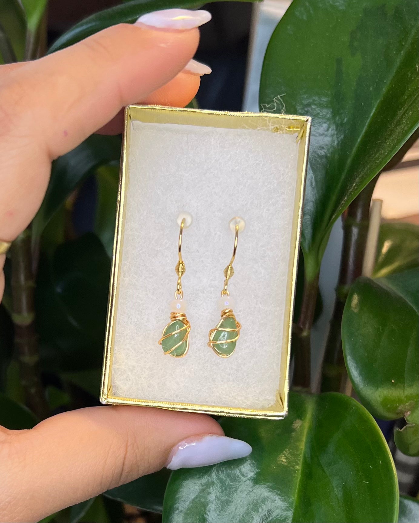 Green Aventurine Earrings