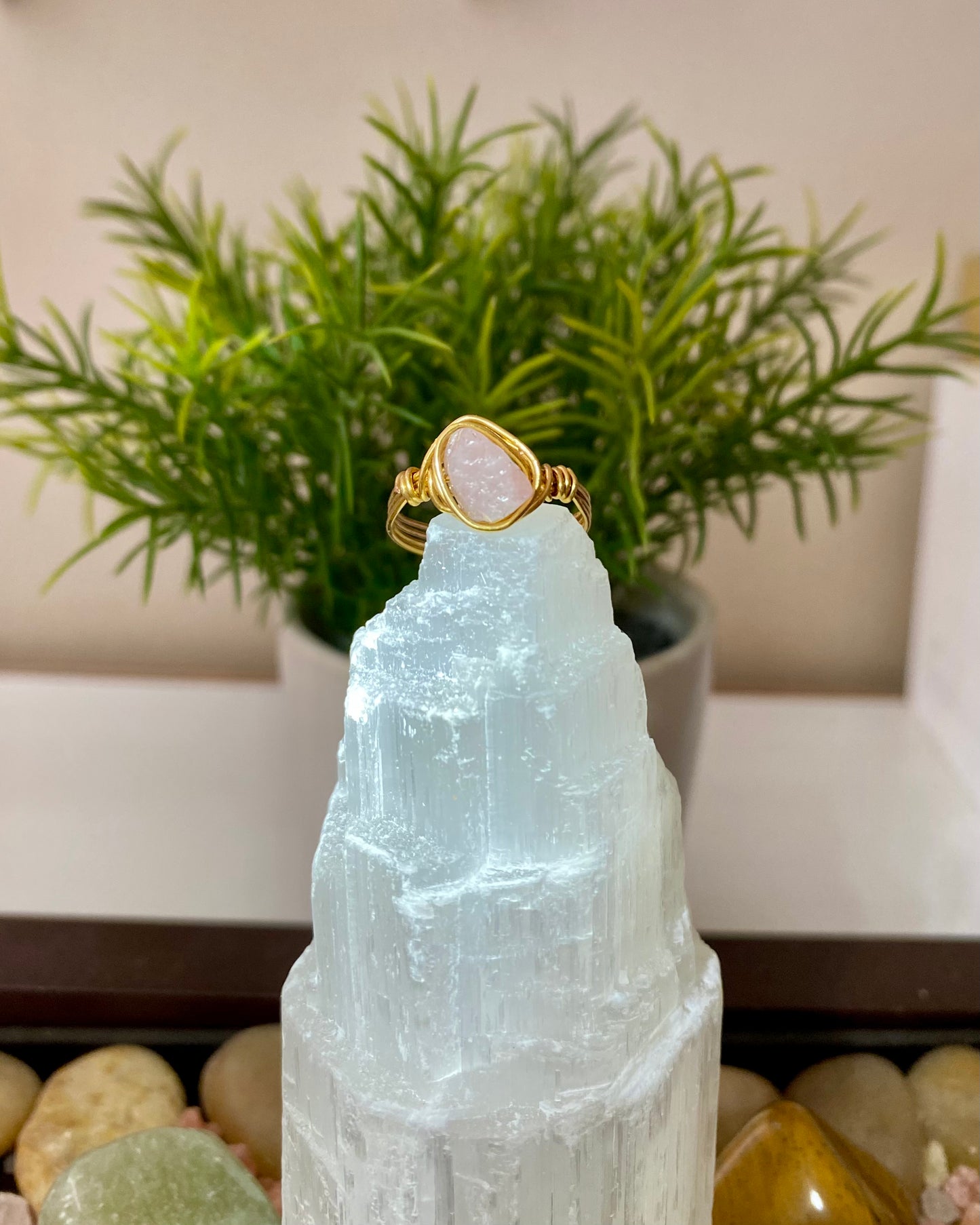 Rose Quartz Ring