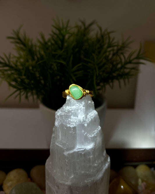 Green Aventurine Ring